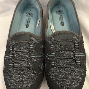 Athletic Works Women's Slip-On Shoes Black Size 8 Memory Foam Casual